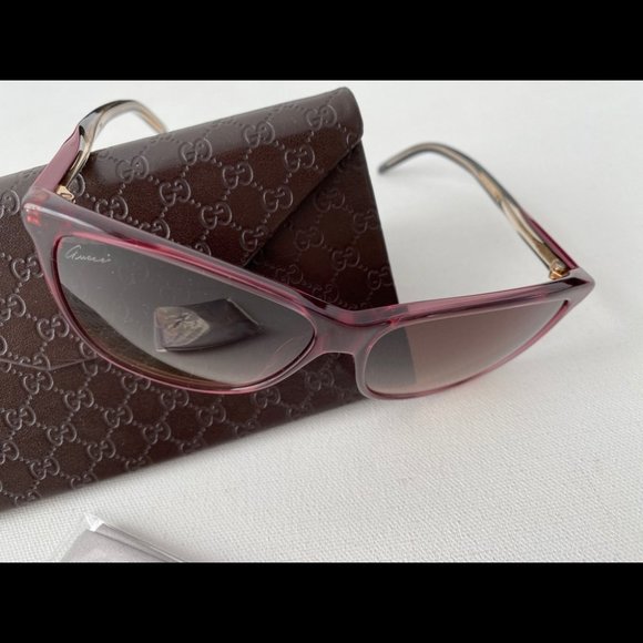 GUCCI Italy BURGUNDY Sunglasses GG 3640/S - Picture 9 of 10